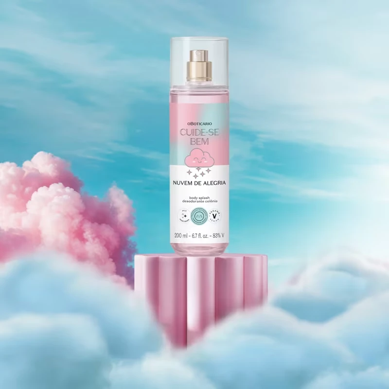 Body Splash Desodrante Colônia Cuide-se Bem Nuvem de Alegria 200ml