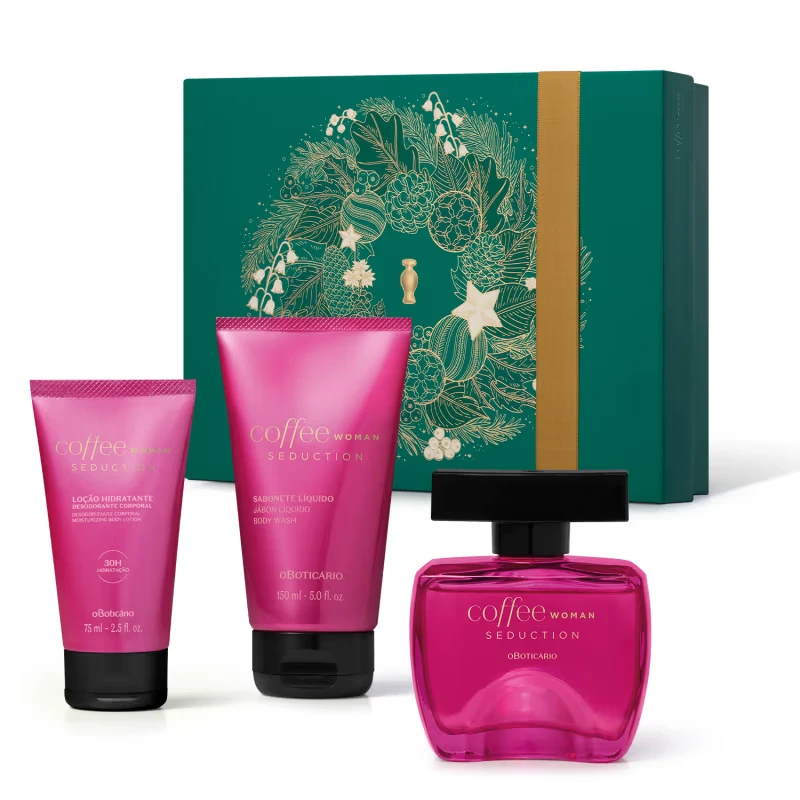 Kit Presente Natal Coffee Woman Seduction (3 itens)