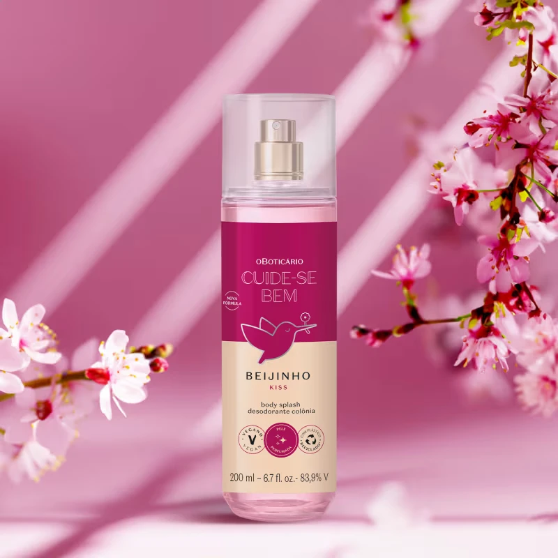 Body Splash Desodorante Colônia Cuide-se Bem Beijinho 200ml