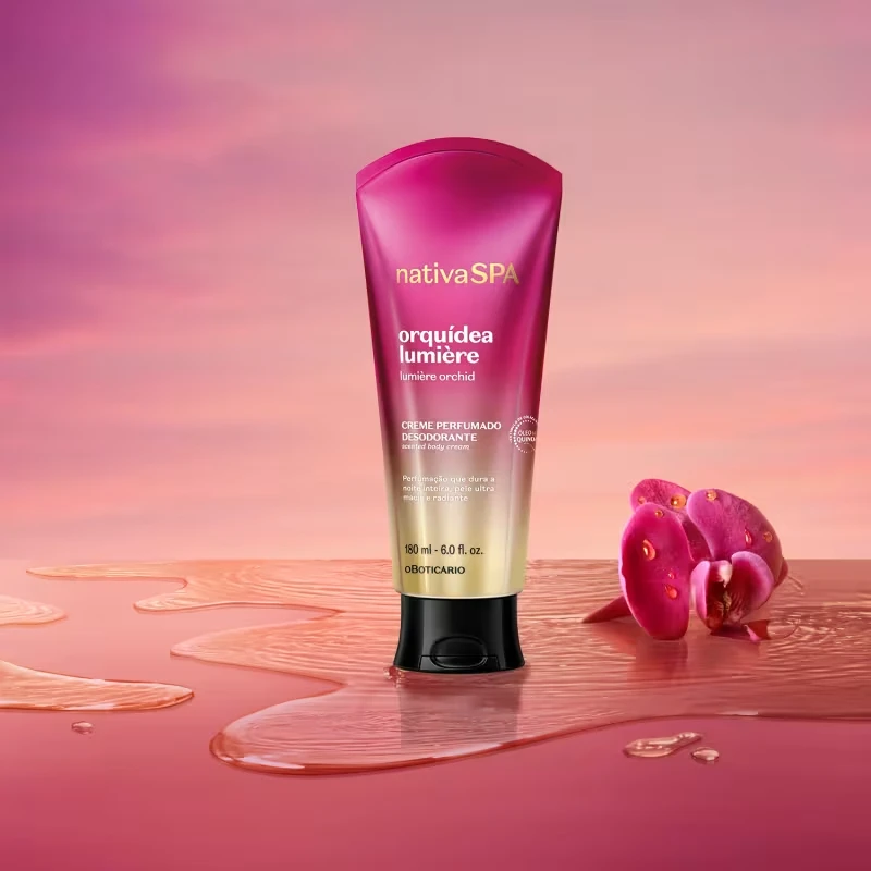 Creme Perfumado Desodorante Nativa SPA Orquídea Lumière 180ml