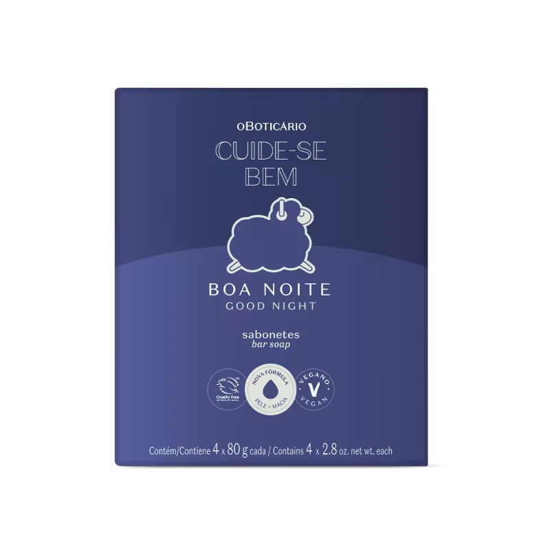 Sabonetes em Barra Cuide-se Boa Noite 4x80g