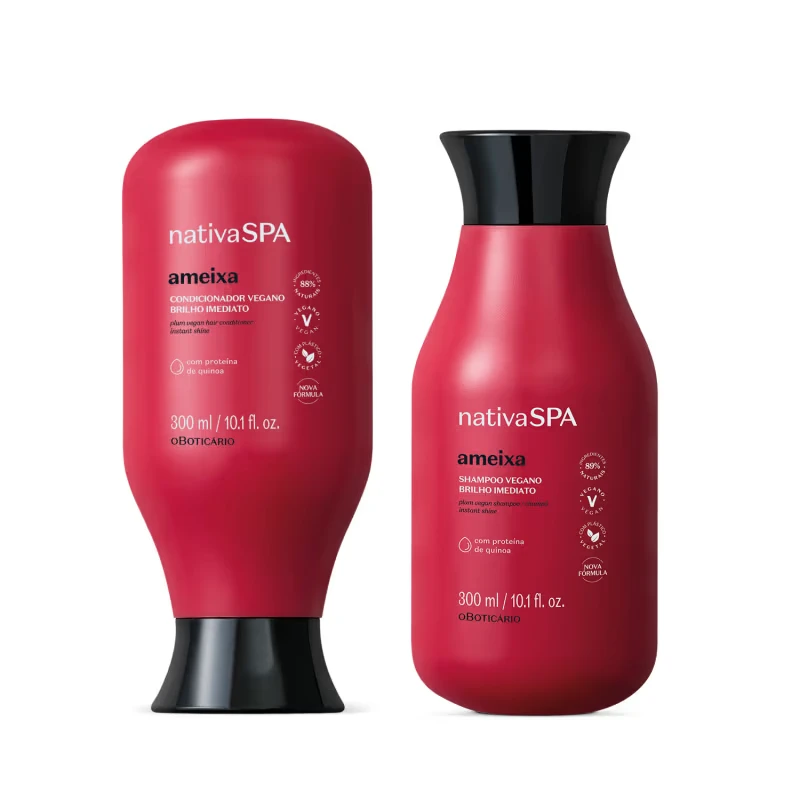 Combo Nativa SPA Ameixa: Shampoo 300ml + Condicionador 300ml