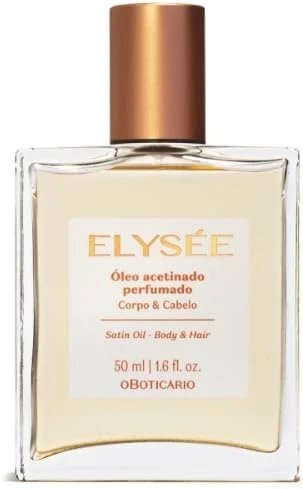 Óleo Acetinado Perfumado Corpo e Cabelo Elysée 50ml