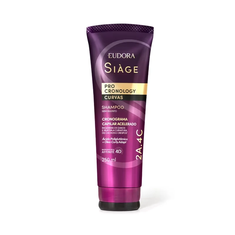 Combo Siàge Pro Cronology Curvas: Shampoo 250ml + Condicionador 250ml