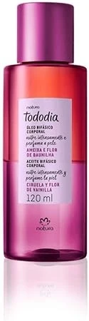 Óleo Bifásico Corporal Tododia Ameixa e Flor de Baunilha Natura 120ml
