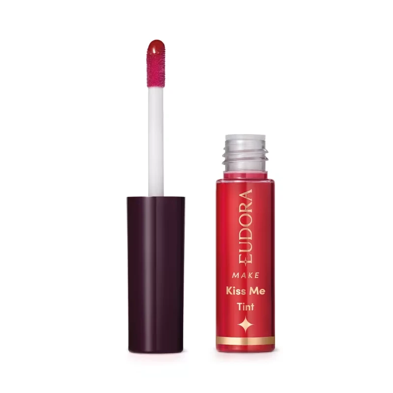 Batom Líquido Vermelho Happy Eudora Make Tint Mood 5,5ml