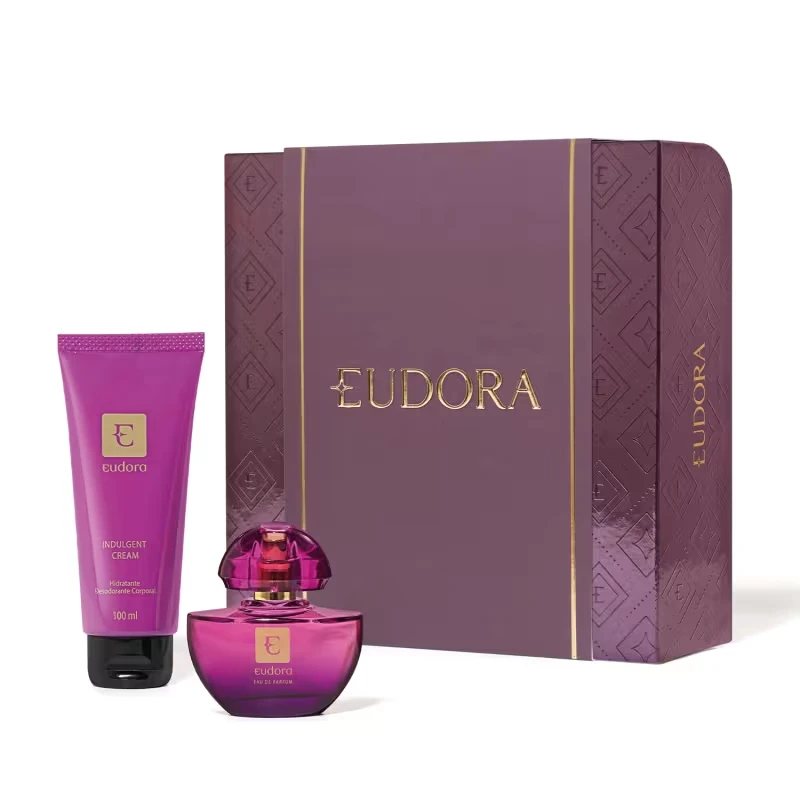 Kit Presente Roxo Miniatura: Eau de Parfum 35ml + Loção Desodorante Hidratante Corporal 100ml