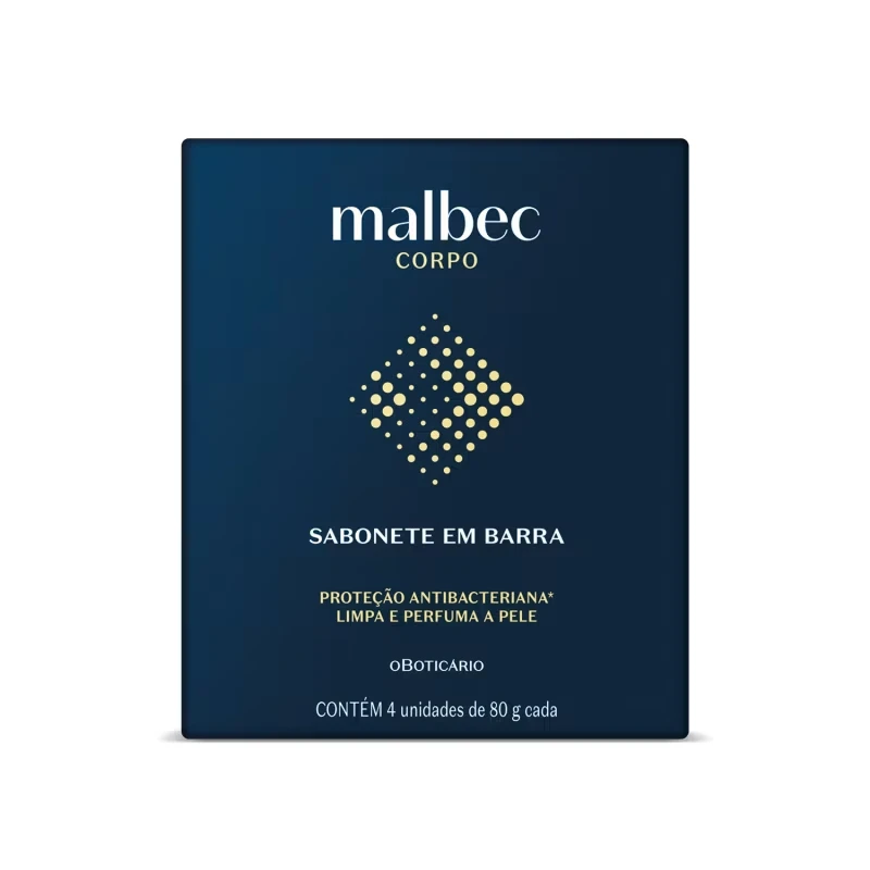 Kit Sabonetes Em Barra Malbec 4x80g Cada