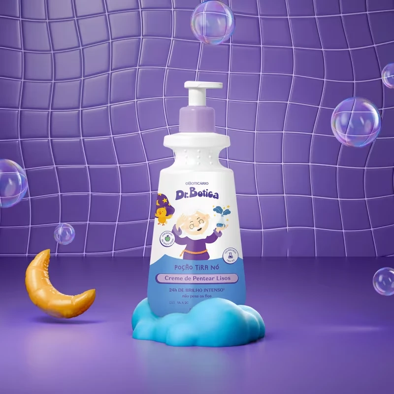 Creme Para Pentear Infantil Cabelos Lisos 1A À 2C Dr.Botica Poção Tira Nó 350ml