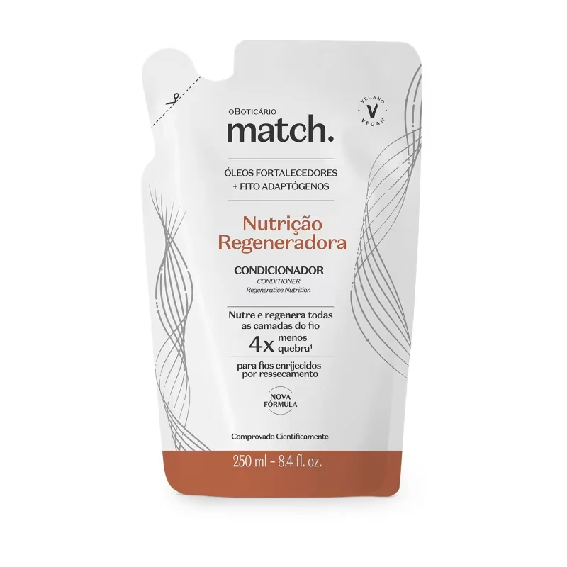 KIT Match. o Boticário Nutrição Regeneradora Refil