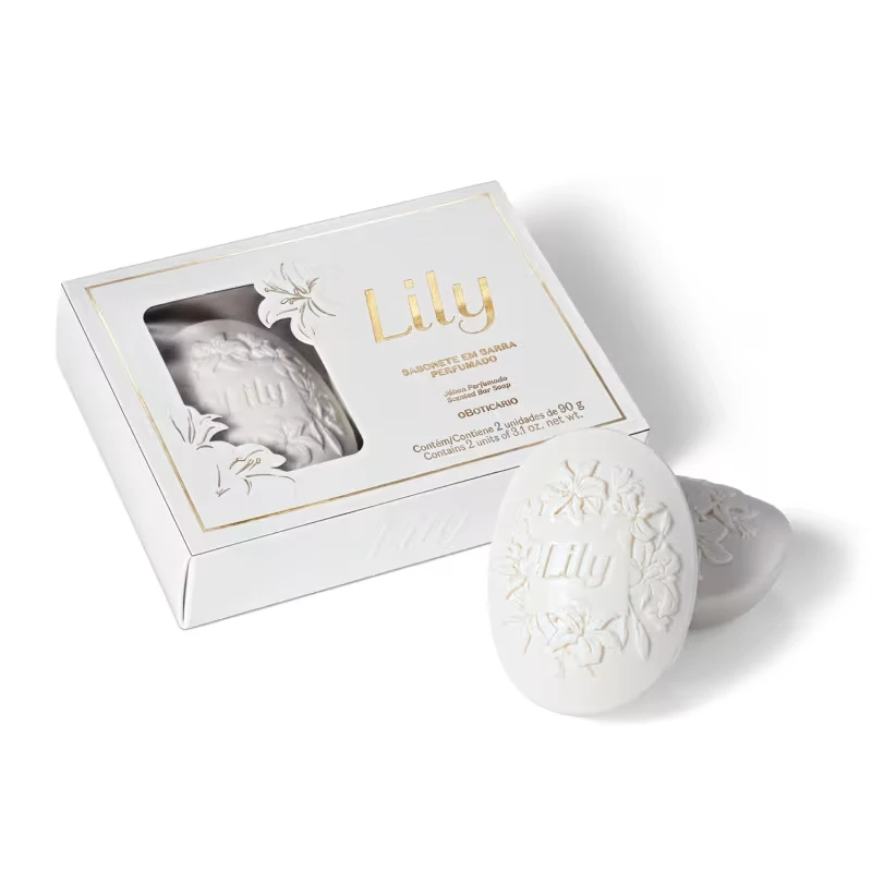 Sabonete Em Barra Perfumado Lily 2x90g