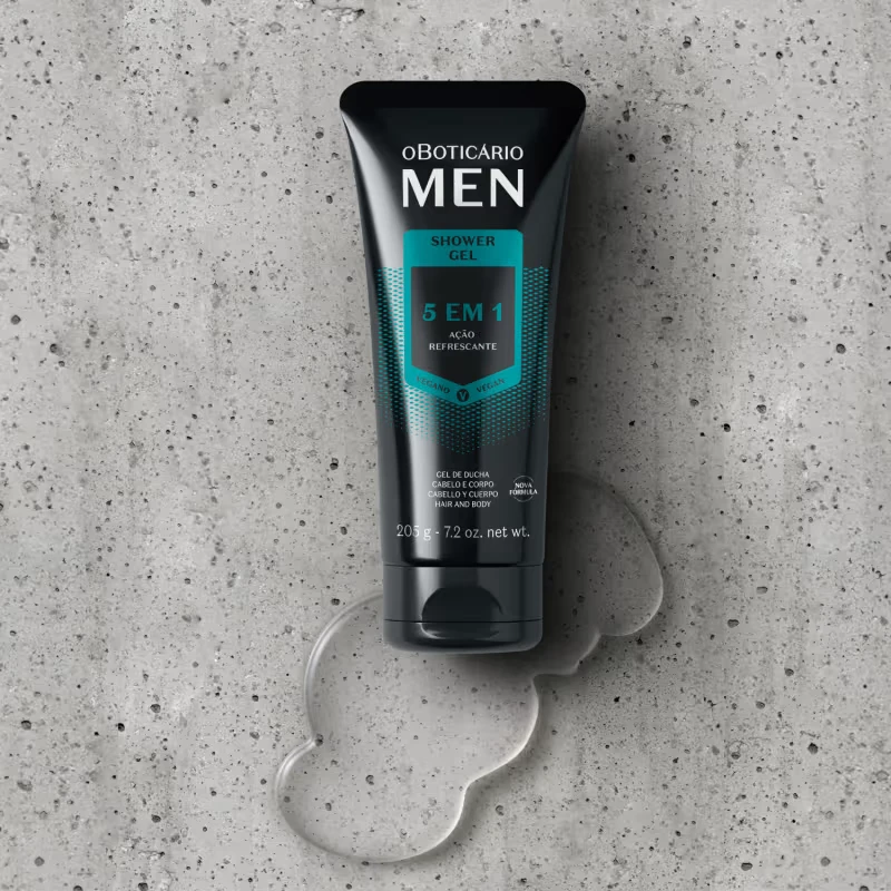 Shower Gel 5 em 1 Cabelo e Corpo Men 205g