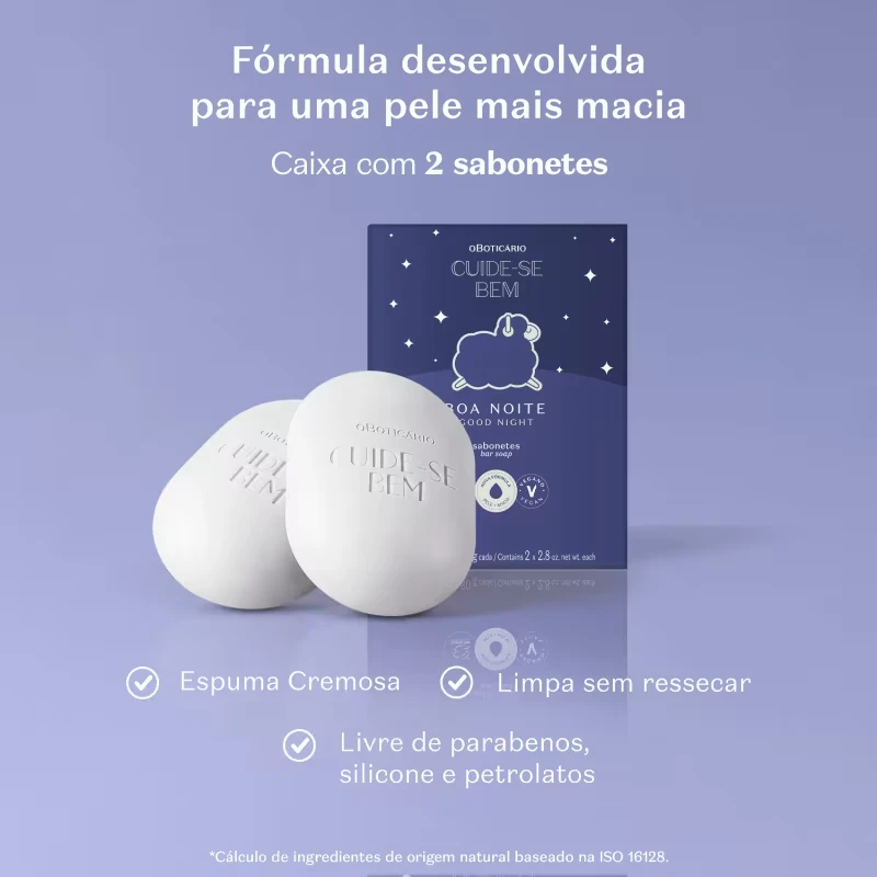 Sabonete em Barra Cuide-se Bem Boa Noite 2x 80g