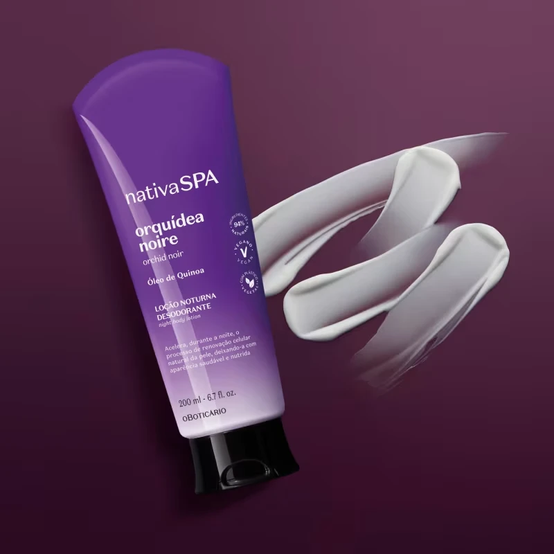 Loção Noturna Desodorante Corporal Nativa SPA Orquídea Noire 200ml