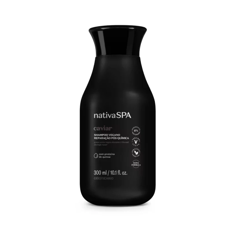Shampoo Nativa SPA Caviar Reparação Pós Química 300ml