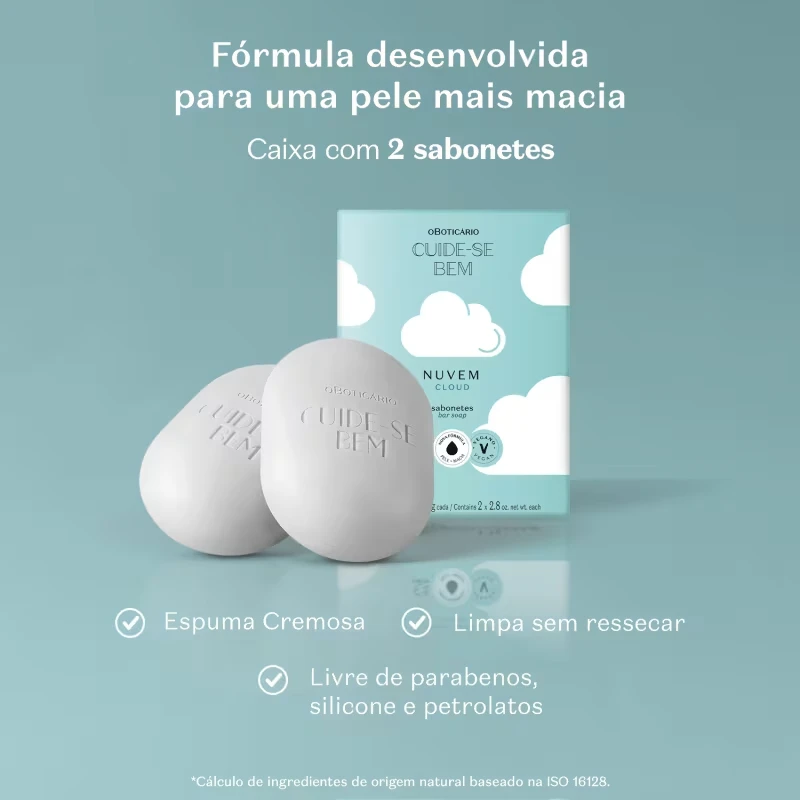 Sabonete Em Barra Cuide-se Bem Nuvem 2x80g