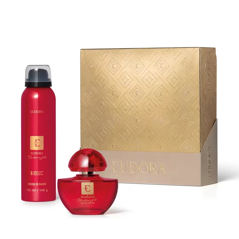Kit Presente Edp Rouge: Mousse De Banho 150ml + Eau De Parfum 35ml