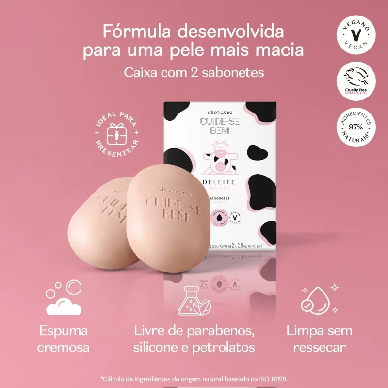 Sabonete Em Barra Cuide-Bem Deleite 2x80g