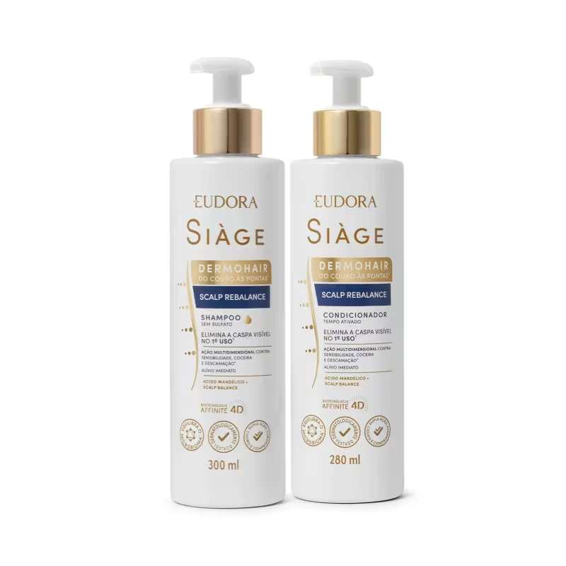 Combo Siàge Scalp Rebalance: Shampoo 300ml + Condicionador 280ml