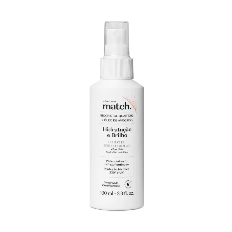 Fluido de Brilho Capilar Match Hidratação e Brilho 100ml