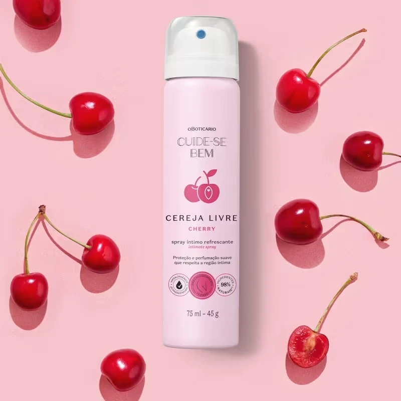 Spray Íntimo Refrescante Cuide-se Bem Cereja Livre Cherry 75ml