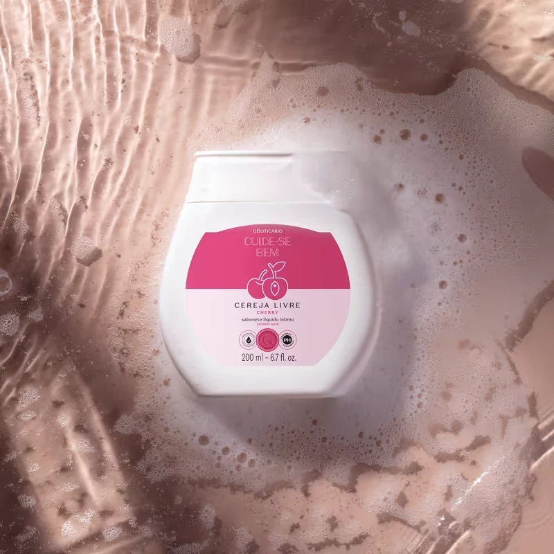 Sabonete Líquido Íntimo Cuide-se Bem Cereja Livre 200ml