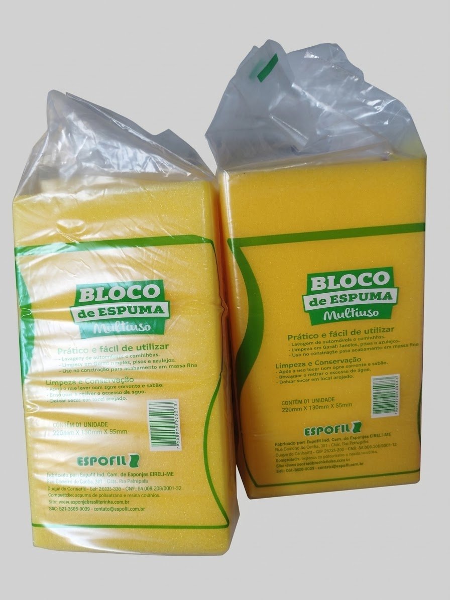 Bloco de espuma  220x130x55 mm