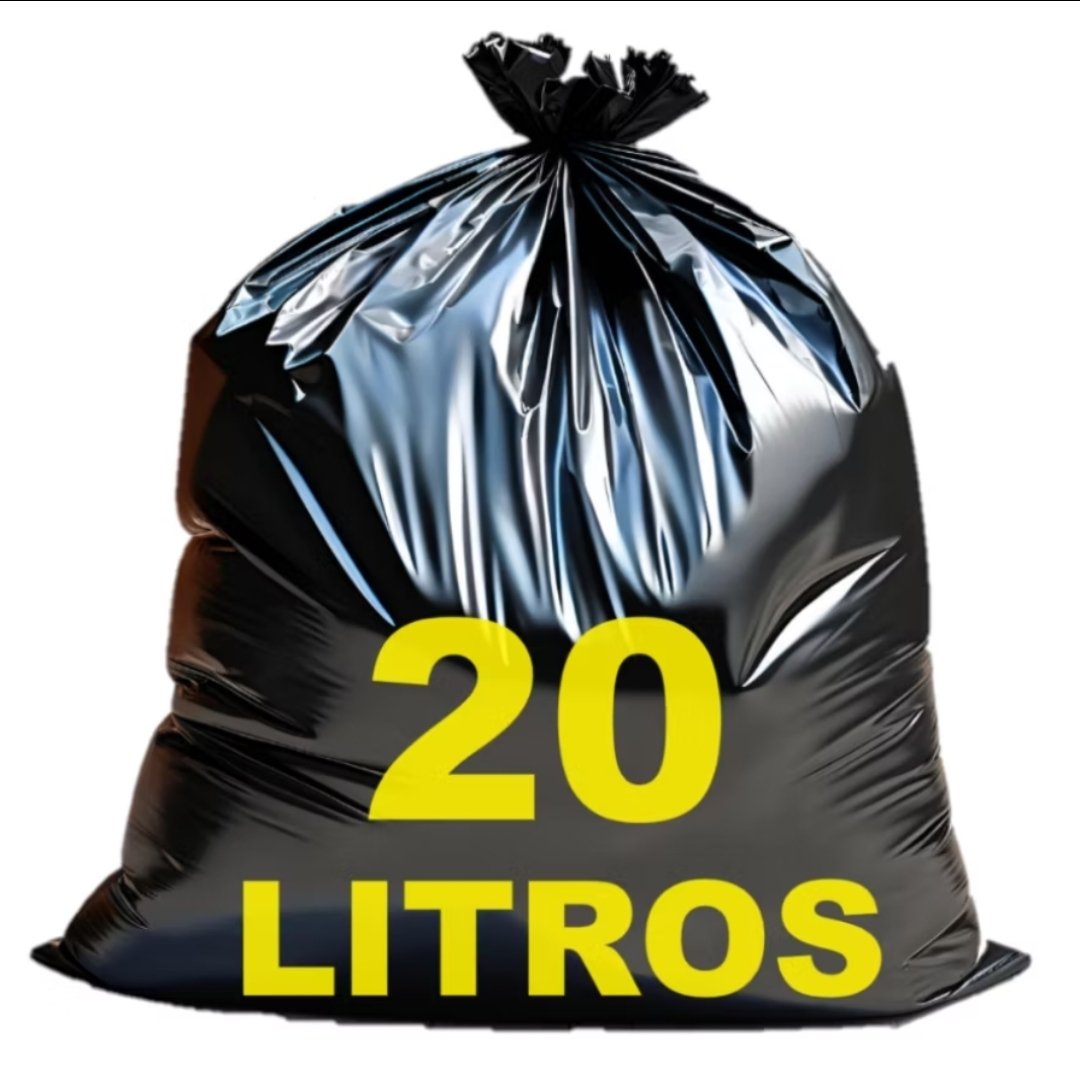 Saco p lixo 20 lts c/ 100 un. Reforçado