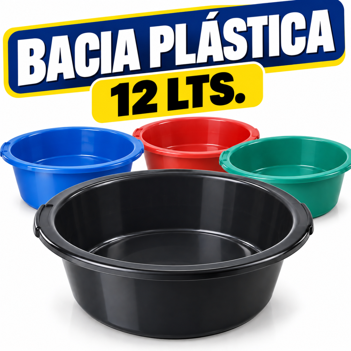 Bacia plástica 12 lts