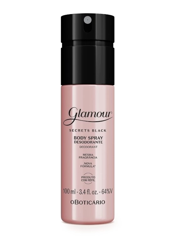 Body sprey glamour secrets black