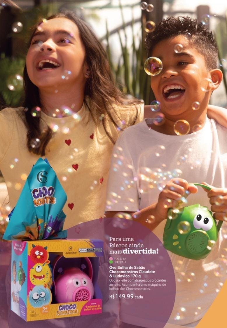 Ovo bolha de sabao chocomontros