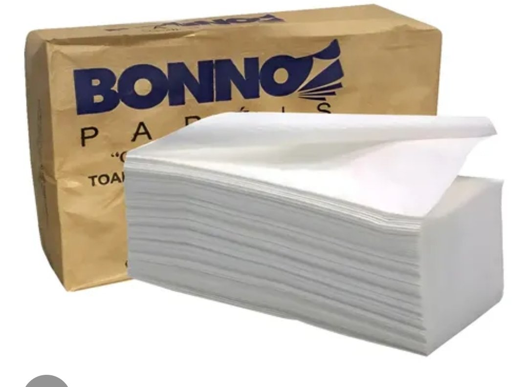 Papel interfolha branco bonno / a partir de 5 un.
