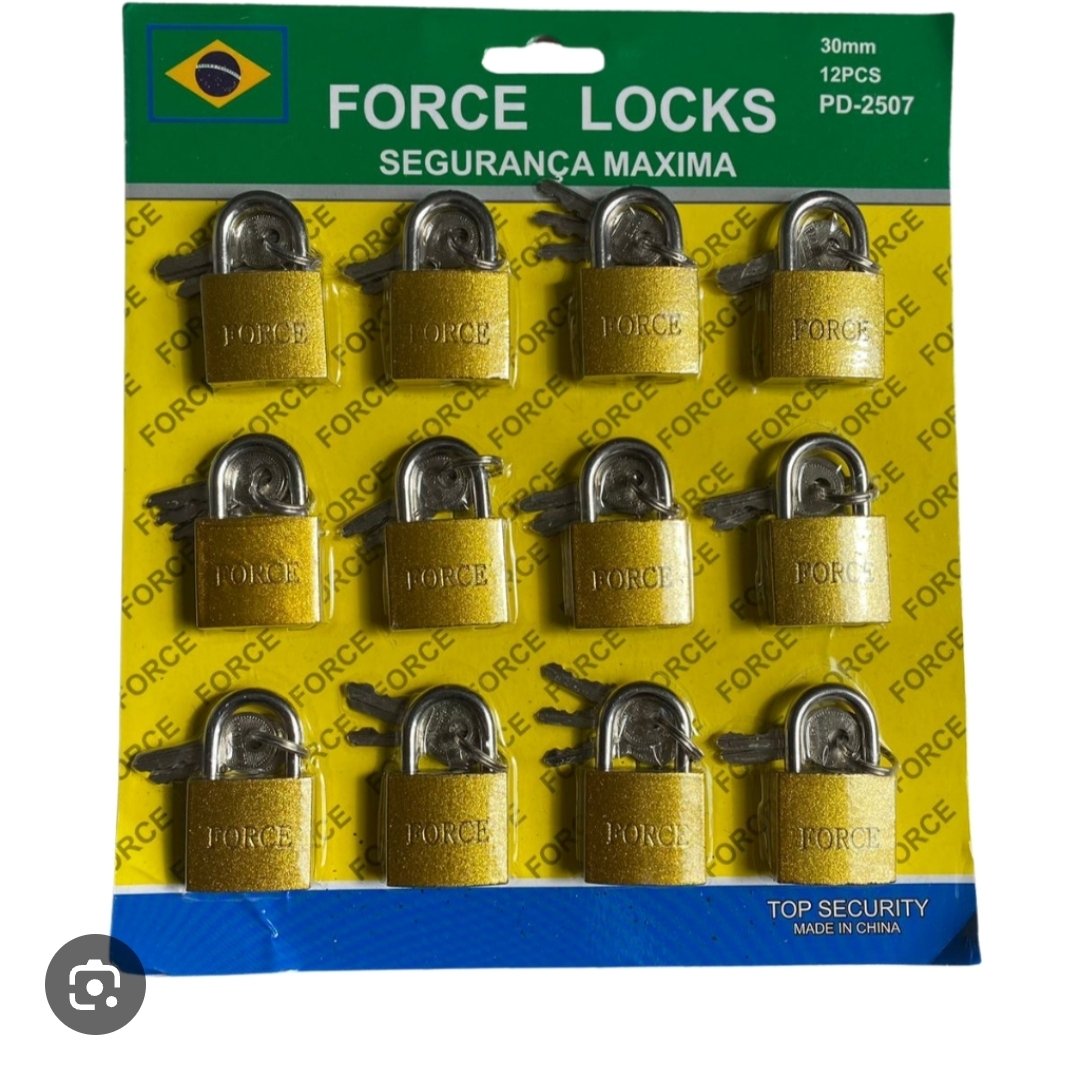 12 cadeados 30 mm