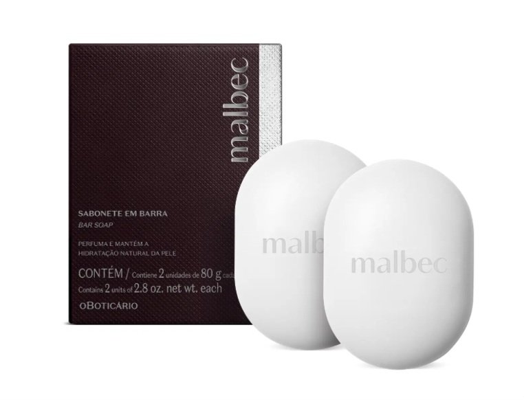 MALBEC SABONETE BARRA 2X80G