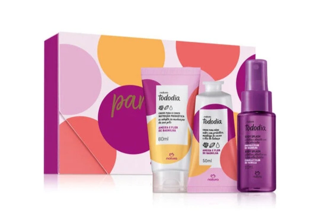 Kit Natura Parabéns Ameixa e Flor de Ameixa