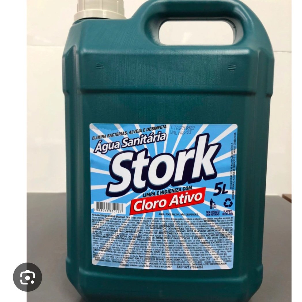 Agua sanitária 5 lts stork