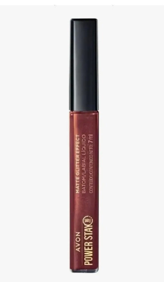 Batom Líquido Matte Gliter Power Stay Nude Iluminado