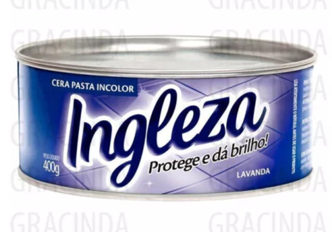 Cera em lata incolor ingleza