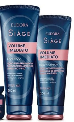 SHAMPOO E CONDICIONADOR SIAGE VOLUME IMEDIATO