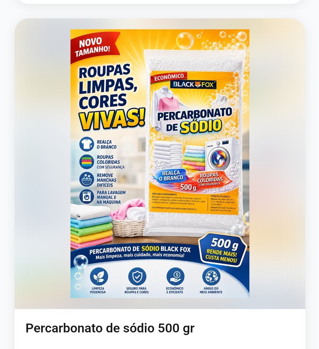 Percarbonato de sodio 500 Mg