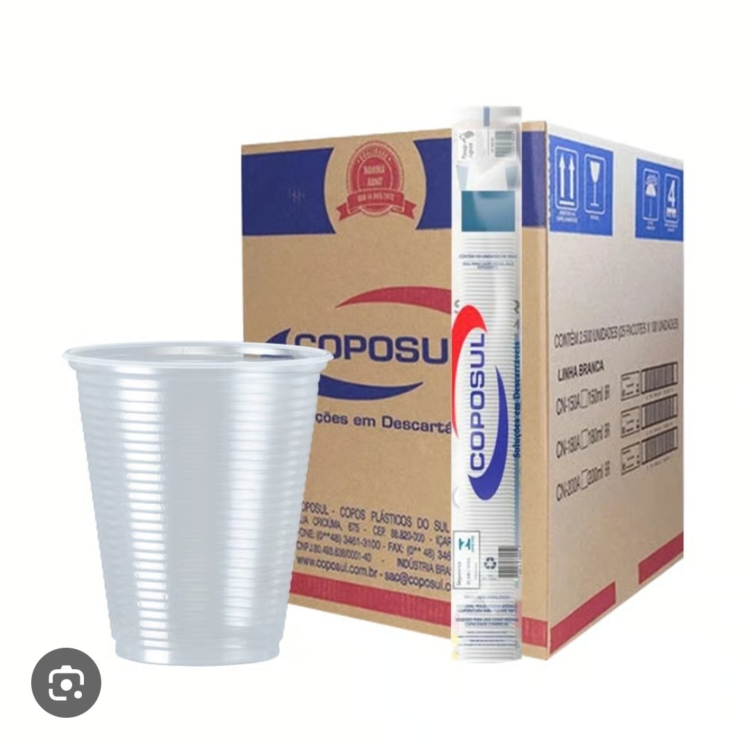 Cx copo descartável 200 ml