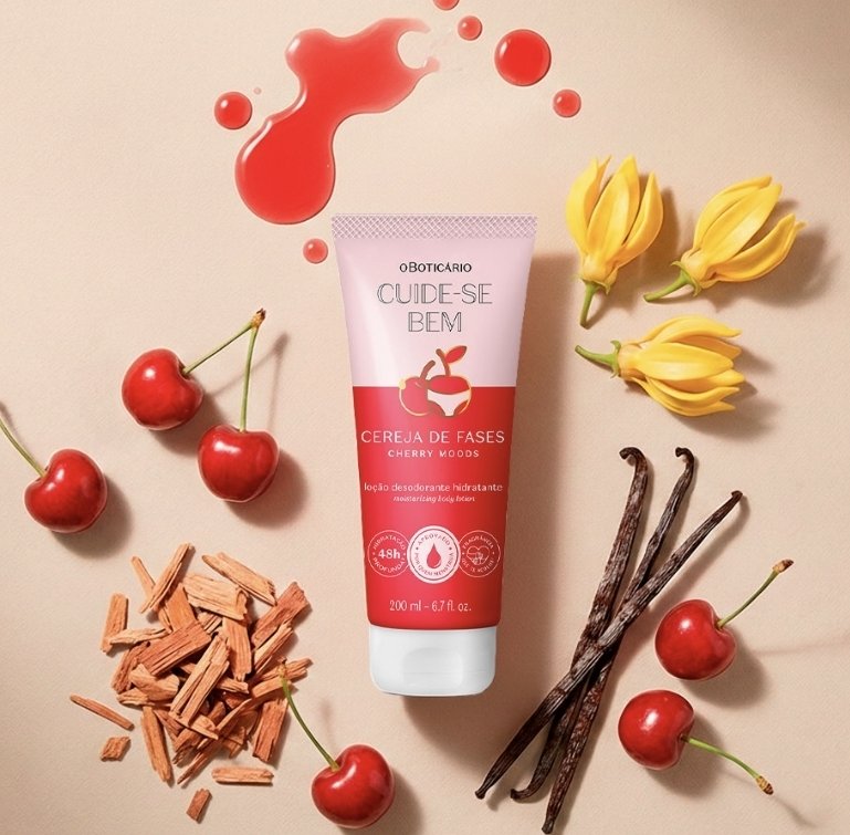 Hidratante corporal cereja de fazes