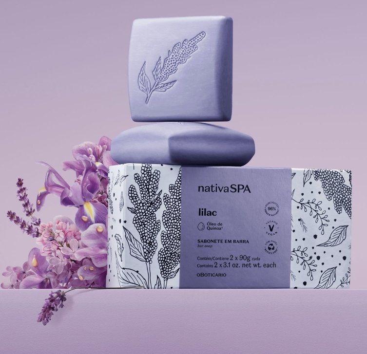 Sabonete lilac