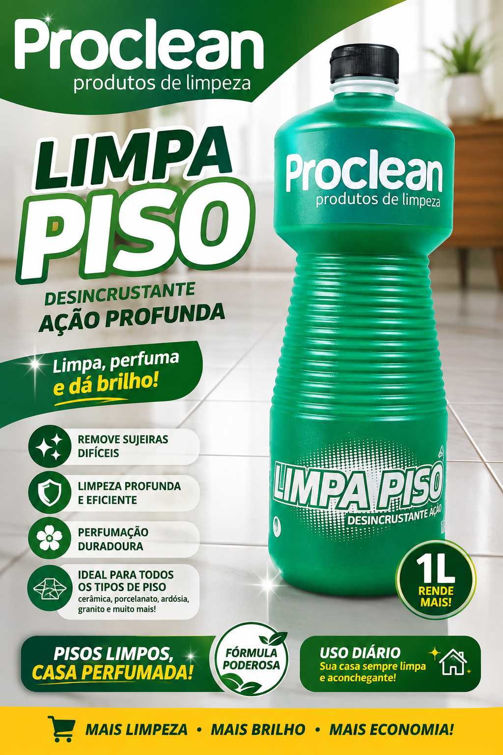 Limpa piso proclean 1 lt