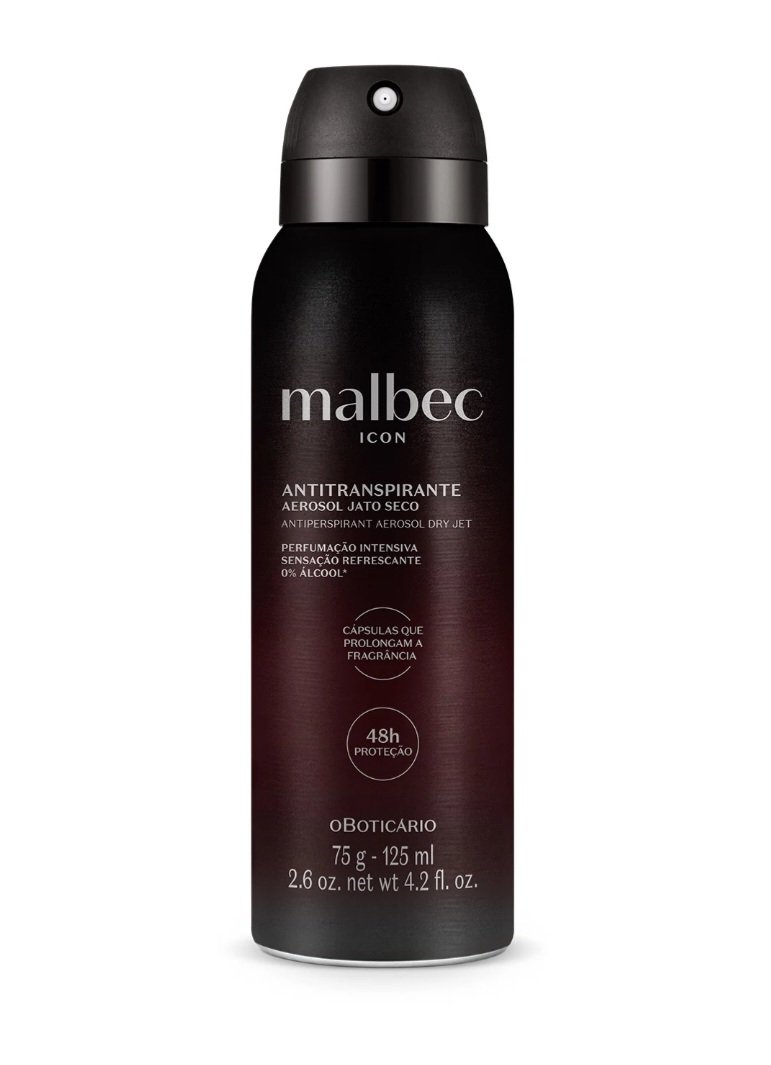 Malbec Icon Anti-transpirante Aerosol 75g