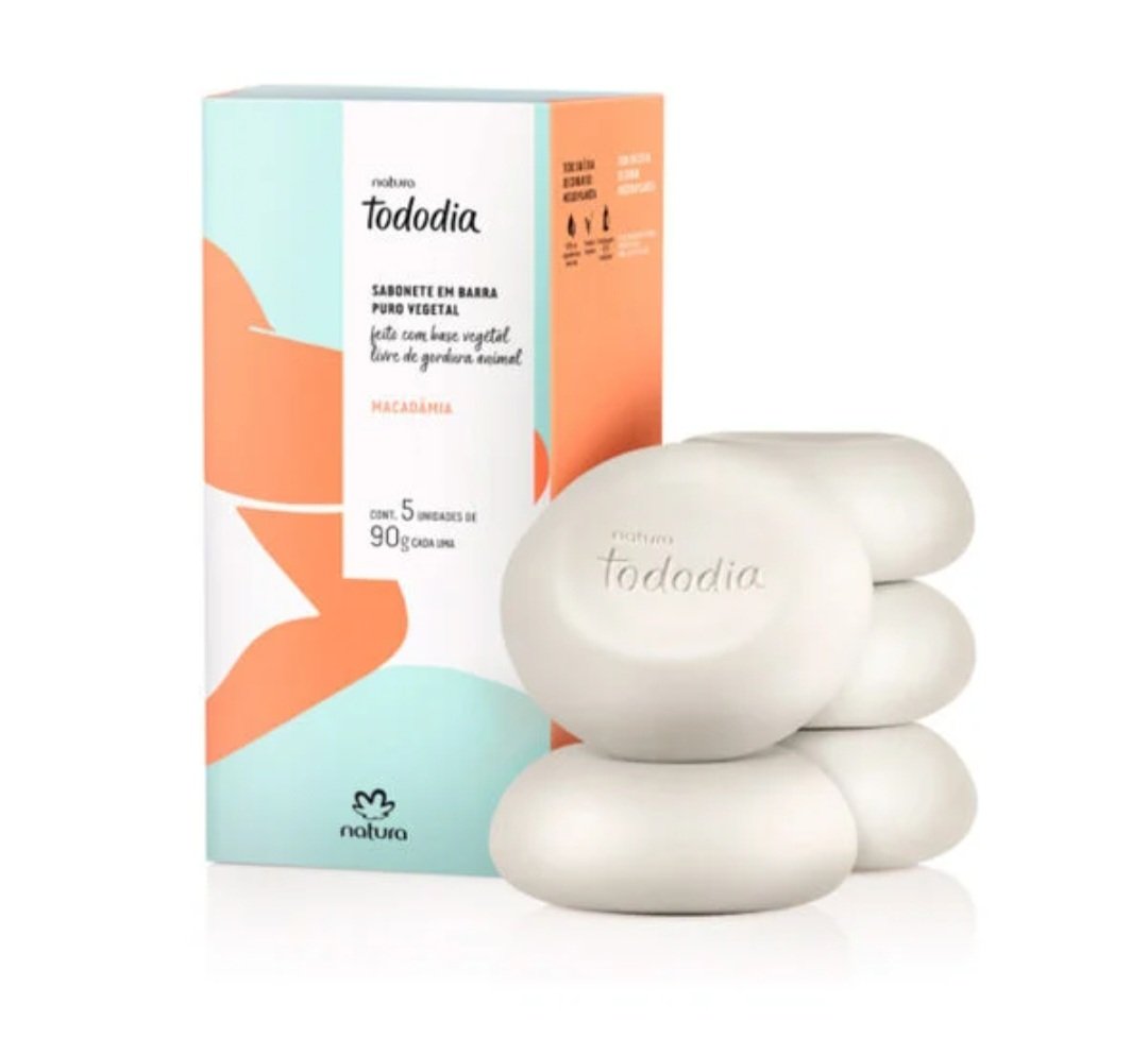 TODODIA MACADÂMIA SABONETE BARRA 5X90G