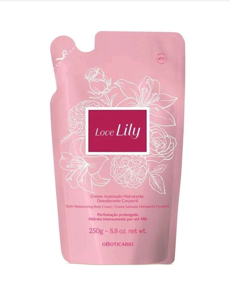 Love Lily Refil Creme Acetinado 250g