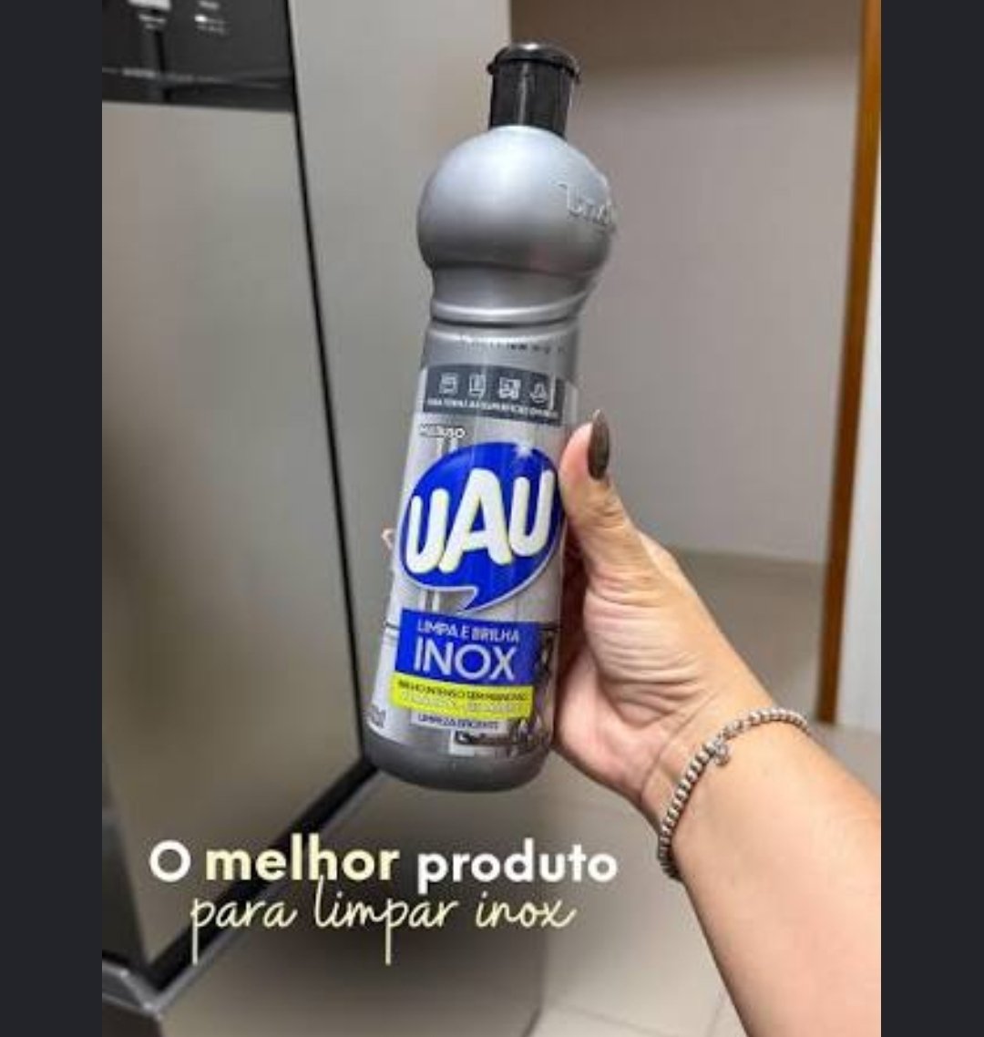 Limpa e brilha inox UAU 500 ml
