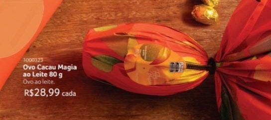 Ovo cacau mágia ao leite