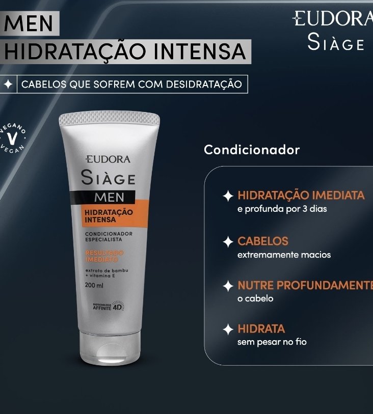 Condicionador hidratação intensa men